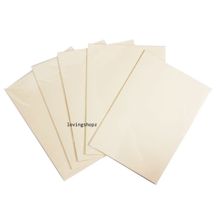 

Kertas BC Cream Ivory 200 gram/ Kertas Manila Warna Cream Ivory 200 gram ukuran A5 15x21 cm