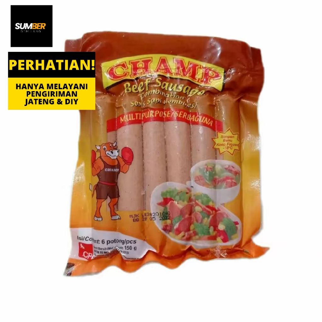 

sosis champ sapi 150 gram sosis sapi champ 150 gram