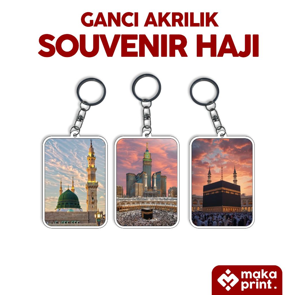 Souvenir haji atau umroh - gantungan kunci haji - gantungan kunci oleh oleh haji dan umroh - oleh ol