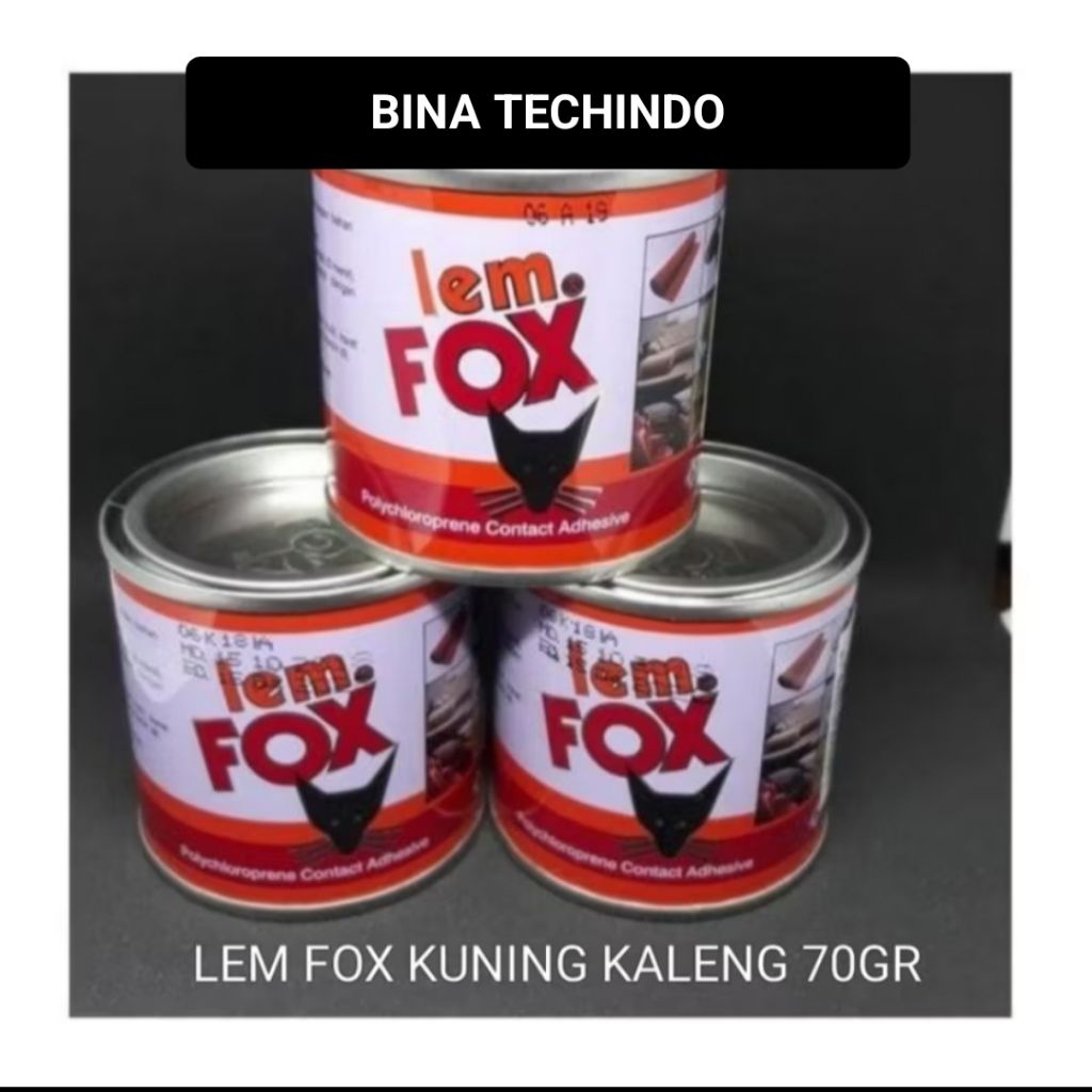 

LEM FOX KUNING 70GR. LEM FOX KALENG 70GR. LEM FOX 70GR
