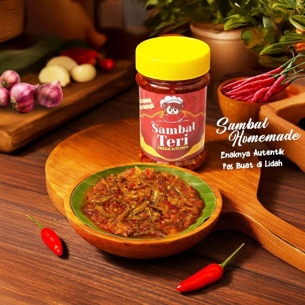 

Sambal Teri Premium Sambal Pedas Homemade