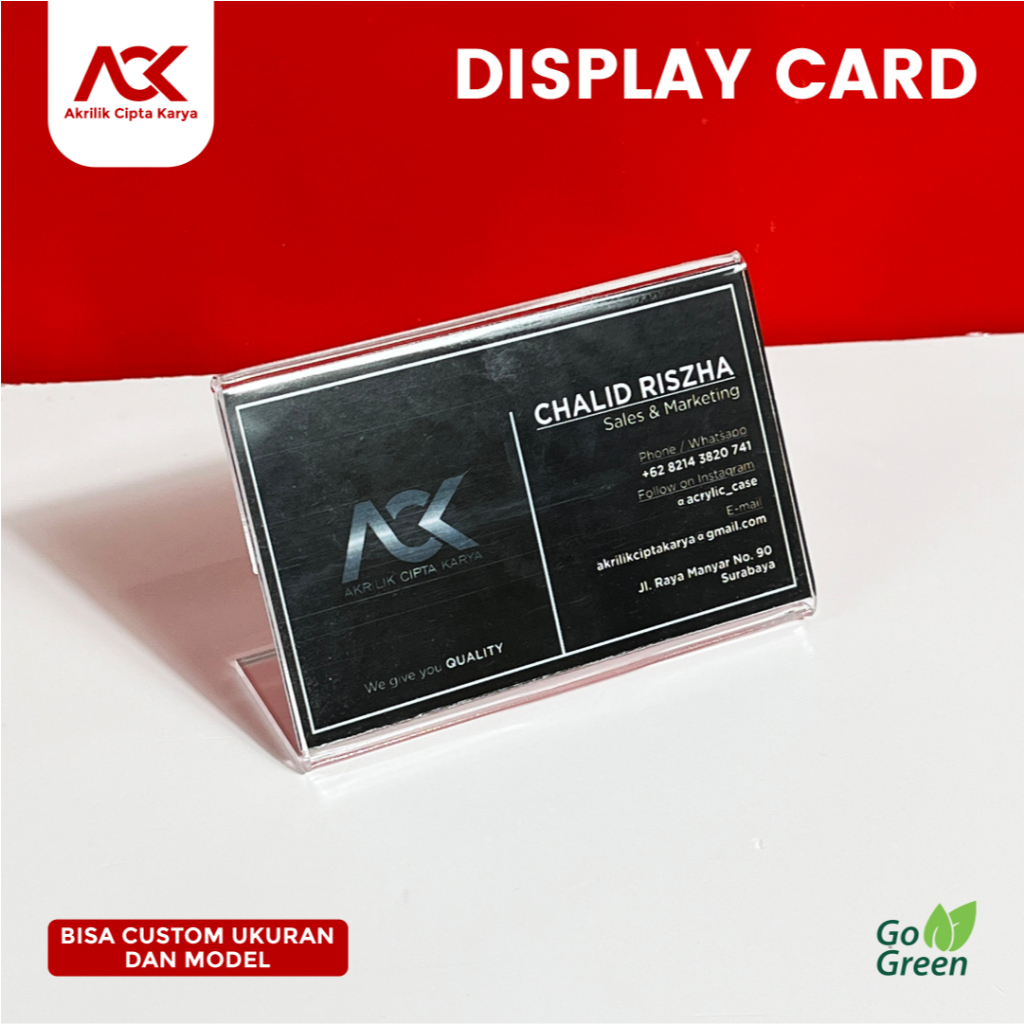 

Display Tempat Kartu Nama-Price Tag Harga Barang-Stand Akrilik