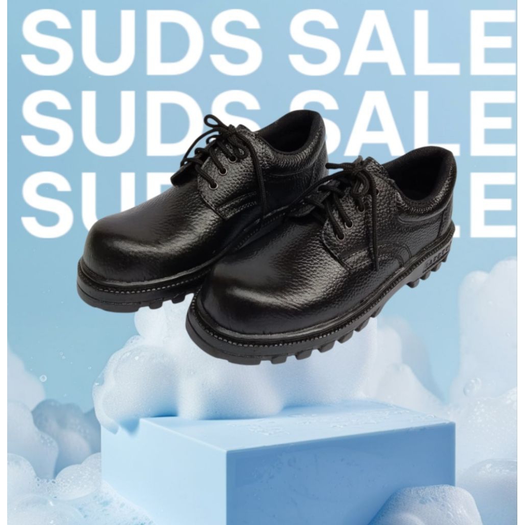 Sepatu safety ujung besi  sepatu safety tali kulit ujung besi