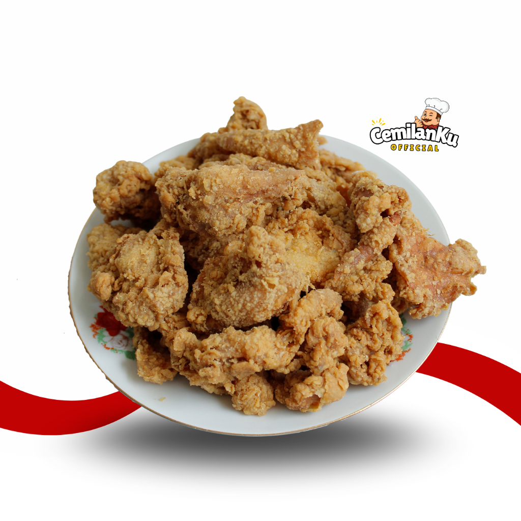 

Cemilanku- Kulit Ayam Crispy 250g - 1kg | Rasa Original & Pedas Daun Jeruk | Snack Renyah Gurih