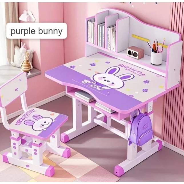 PROMO PAKET MEJA BELAJAR PLUS KURSI ANAK /  MEJA BELAJAR ANAK SET /JOHAN STUDY DESK