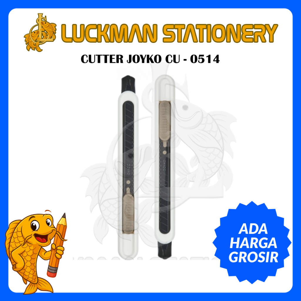 

LUCKMAN STATIONERY - CUTTER PISAU PEMOTONG PREMIUM JOYKO CU-0514 PREMIUM COLORS/ CUTTER
