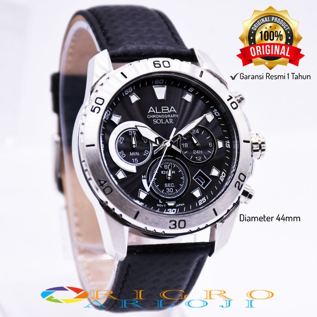 Jam Tangan Pria Alba AZ5019X1 Original Garansi Resmi 1 Tahun - Solar Powered