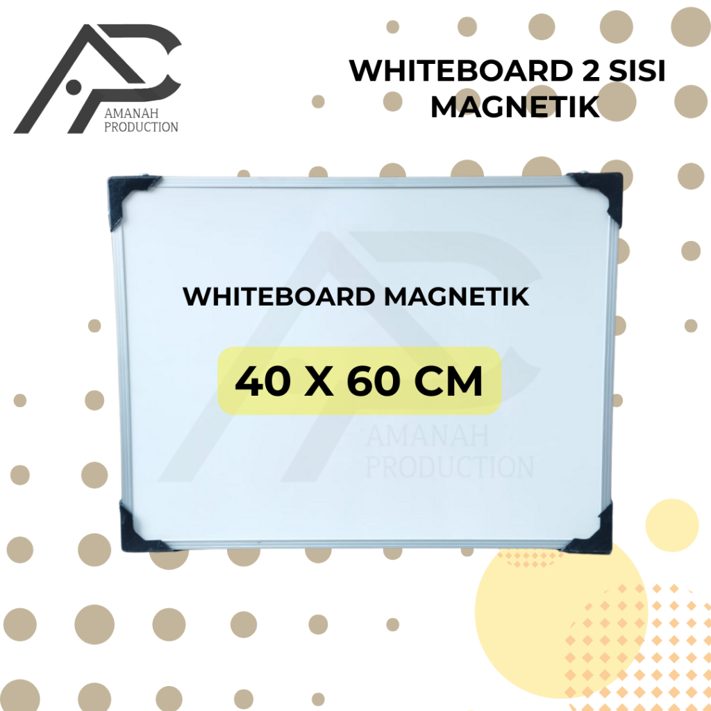 

Papan Tulis whiteboard magnetic 40 x 60 murah