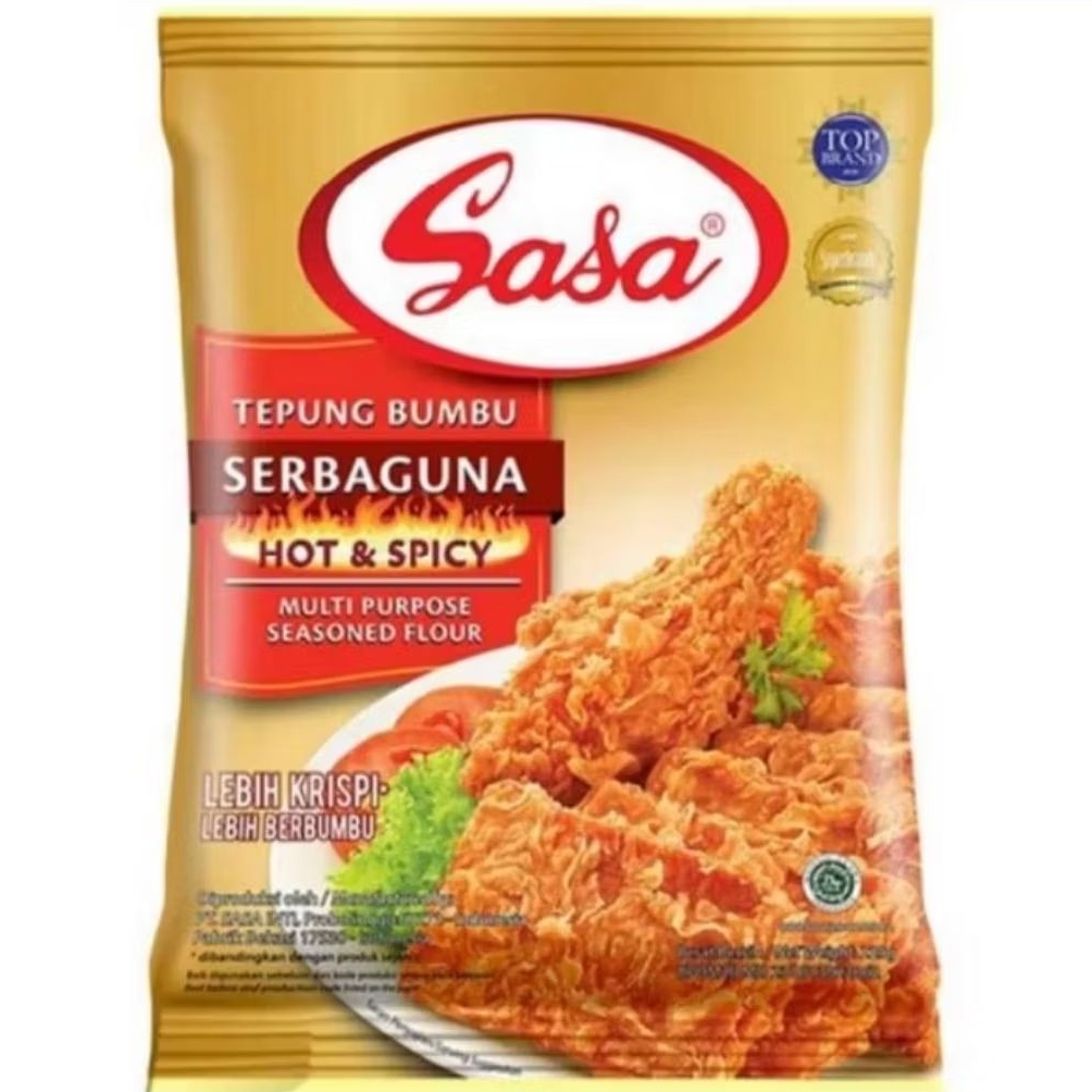 

Sasa Tepung Bumbu Serbaguna Hot & Spicy 210g