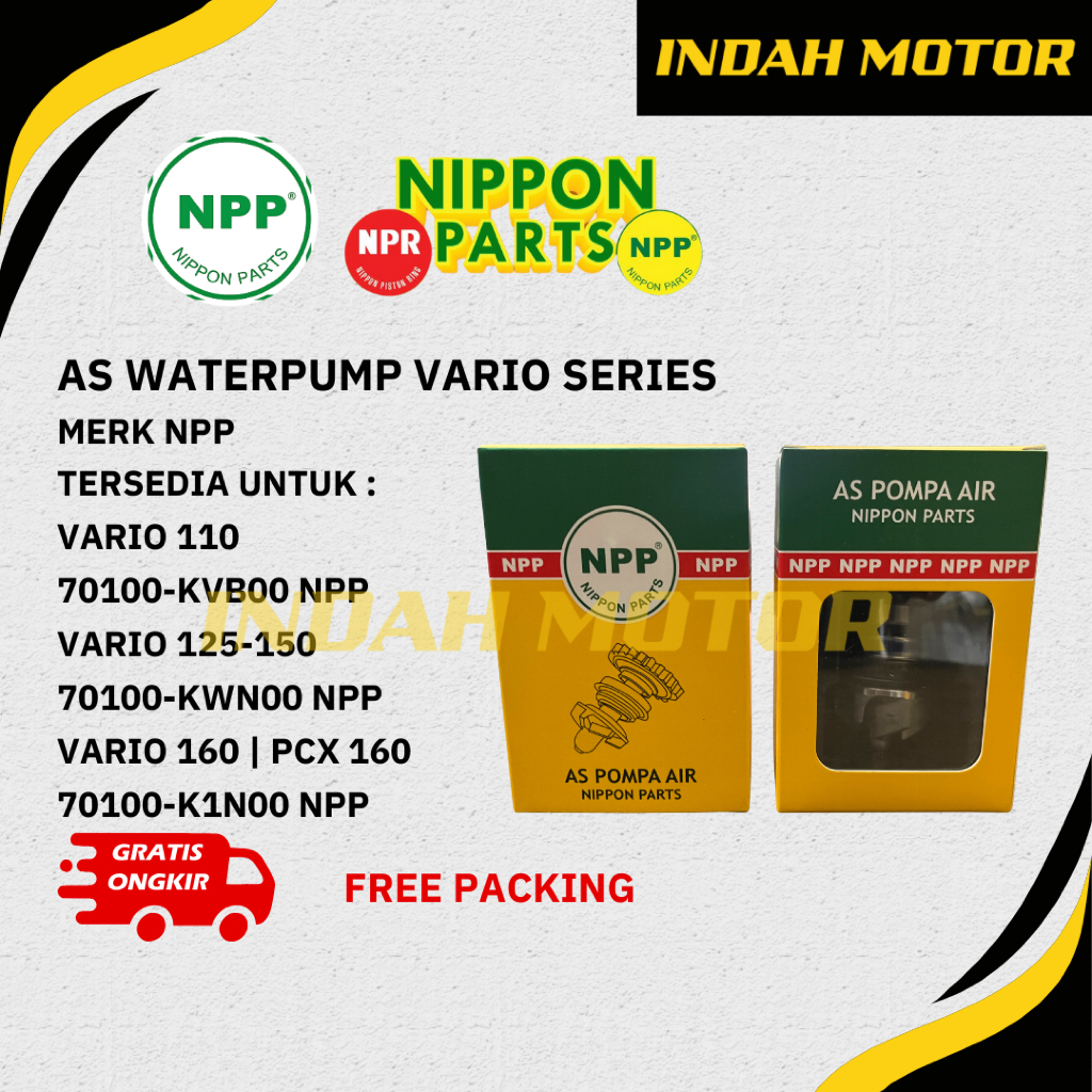 As WaterPump VARIO 110 70100-KVB00 NPP | VARIO 125-150 70100-KWN00 NPP | VARIO 160 / PCX 160 70100-K