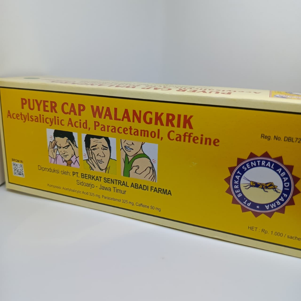 Puyer Walangkrik/obat sakit kepala/puyer sakit kepala/puyer cap walangkerik