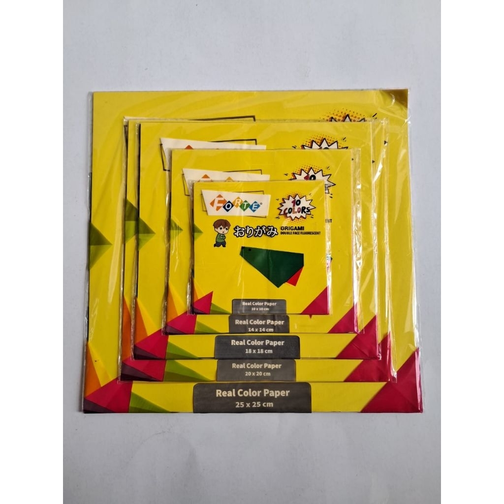 

Kertas origami forte warna warni isi 20