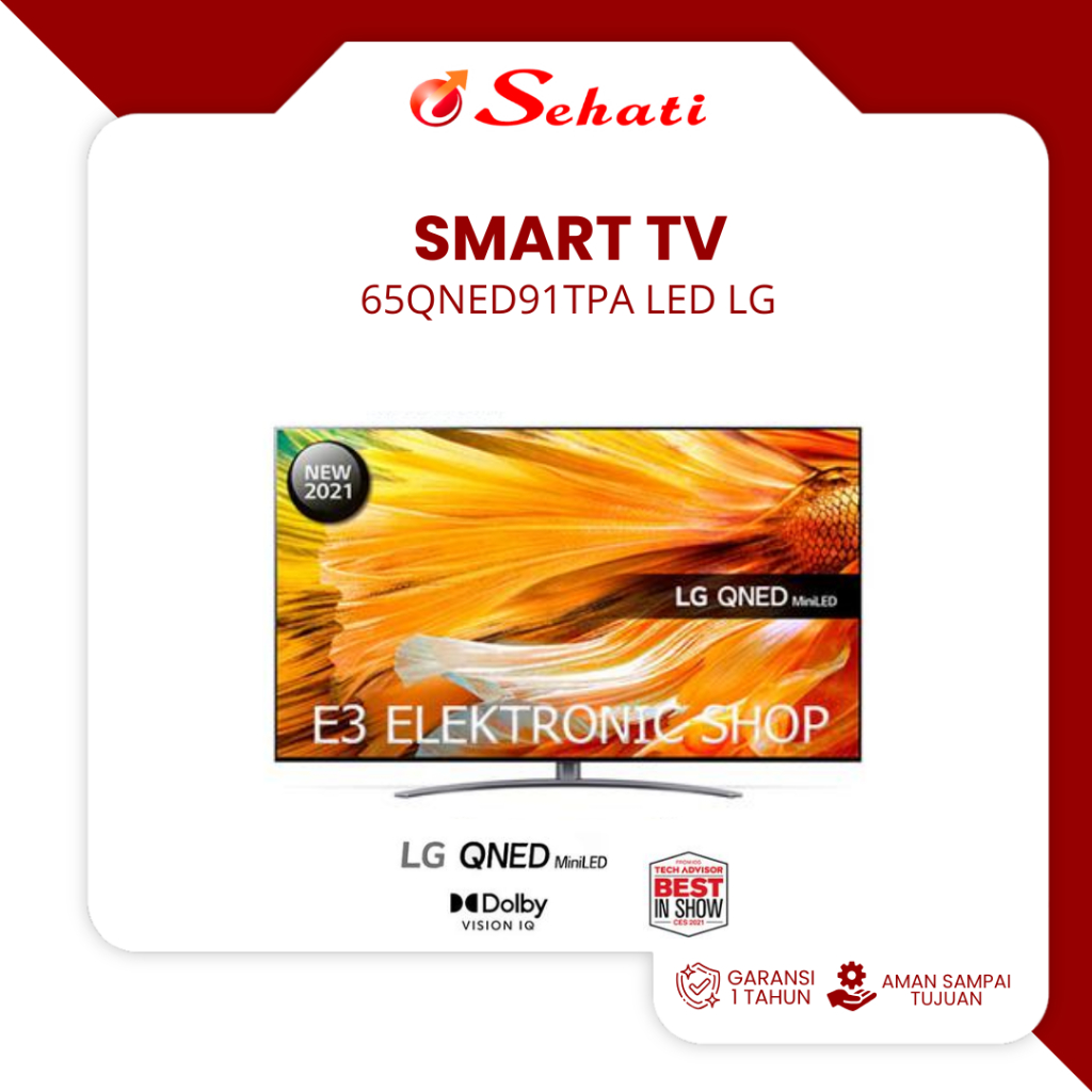 TV LG 65QNED91TPA SMART TV MINI LED 65 INCH 4k NANOCELL HDR DOLBY ATMOS MINILED 65QNED91TPA - Garans