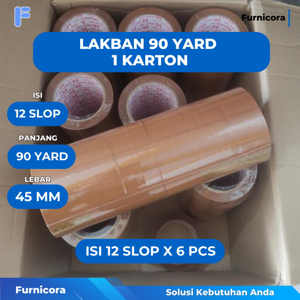 

(1 KARTON ISI 12 SLOP) Lakban 90 Yard Bening Coklat Harmony Kuat - Solatip Tebal COD - Clear Coklat White Lakban Serbaguna Murah Kemasan Ekonomis Harga Lebih Murah Harga Lakban Grosir