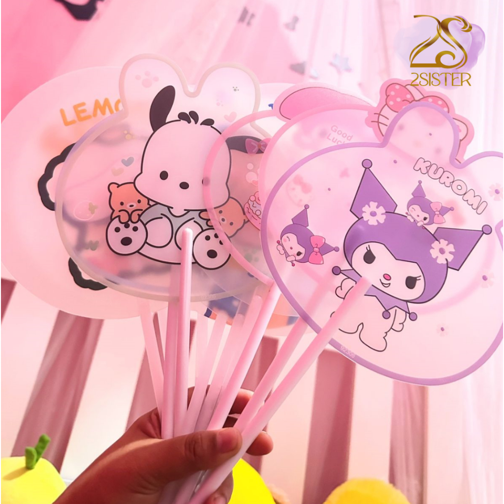 2 Sister | Kipas Tangan lucu kuromi melody cinnamoroll