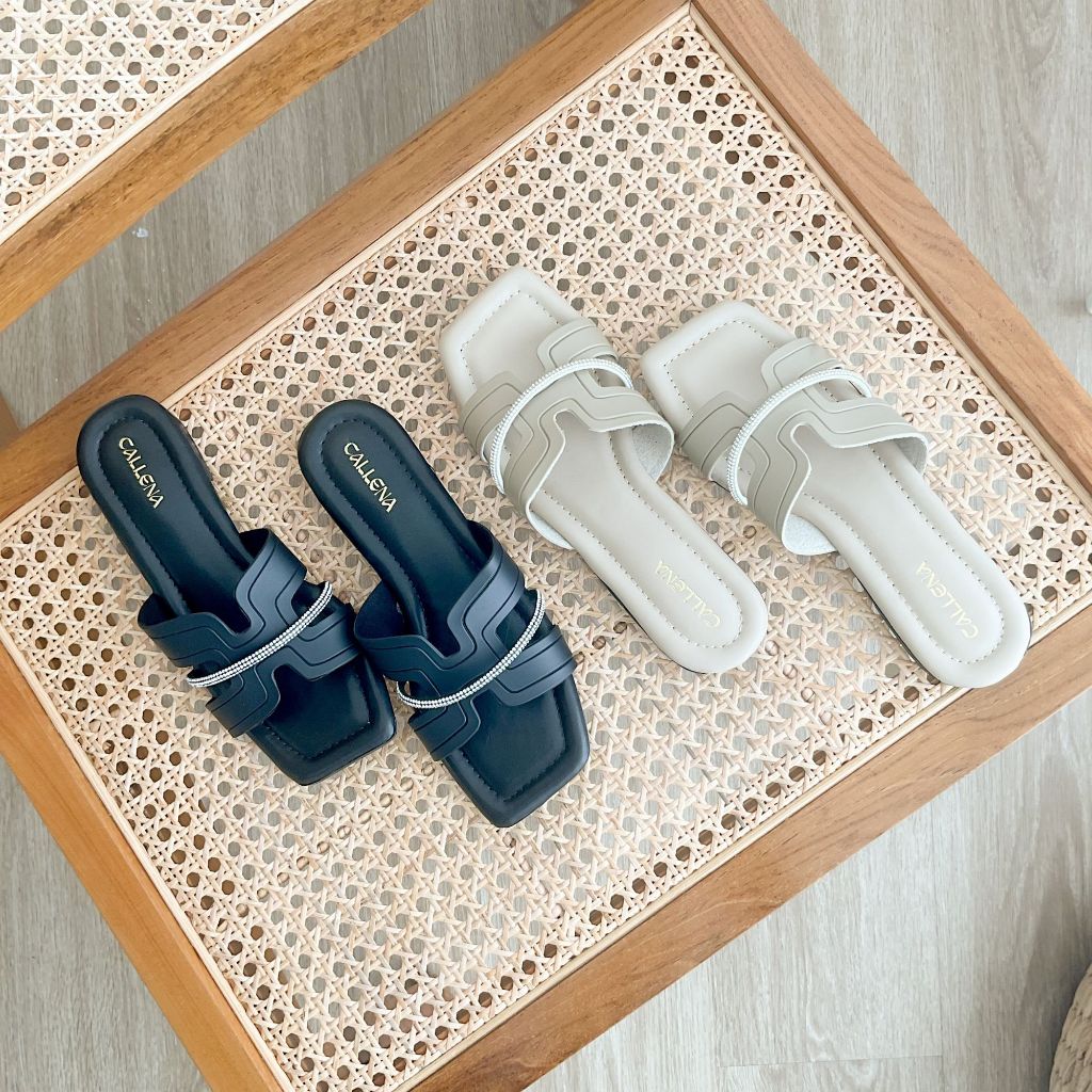 Emilia Sandal Wanita Big Size Empuk Sandal Slip on