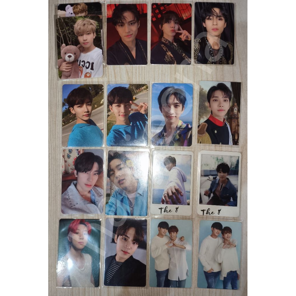 pc tc photocard seventeen jeonghan joshua wonwoo mingyu minghao dokyeom dk dicon bear beruang fml ca