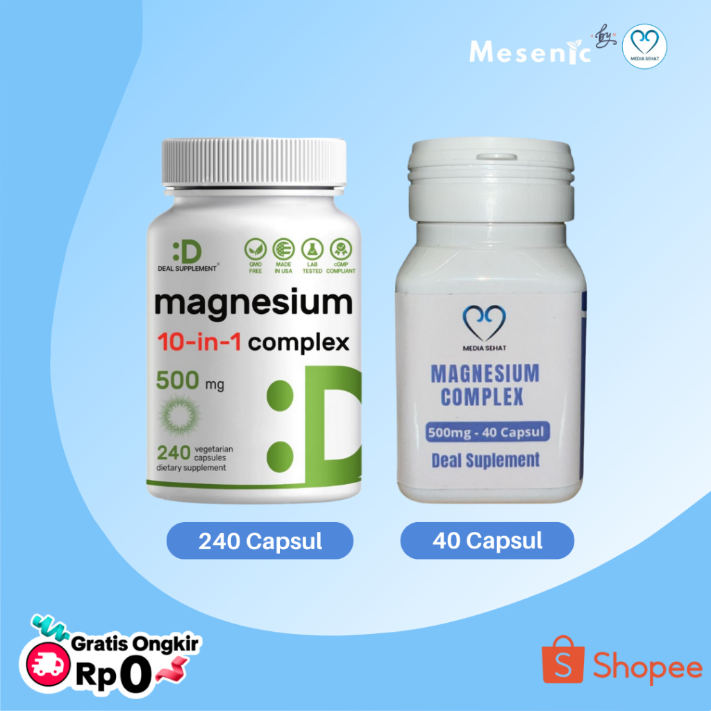 Deal Supplement Magnesium 10 in 1 Complex 500 mg