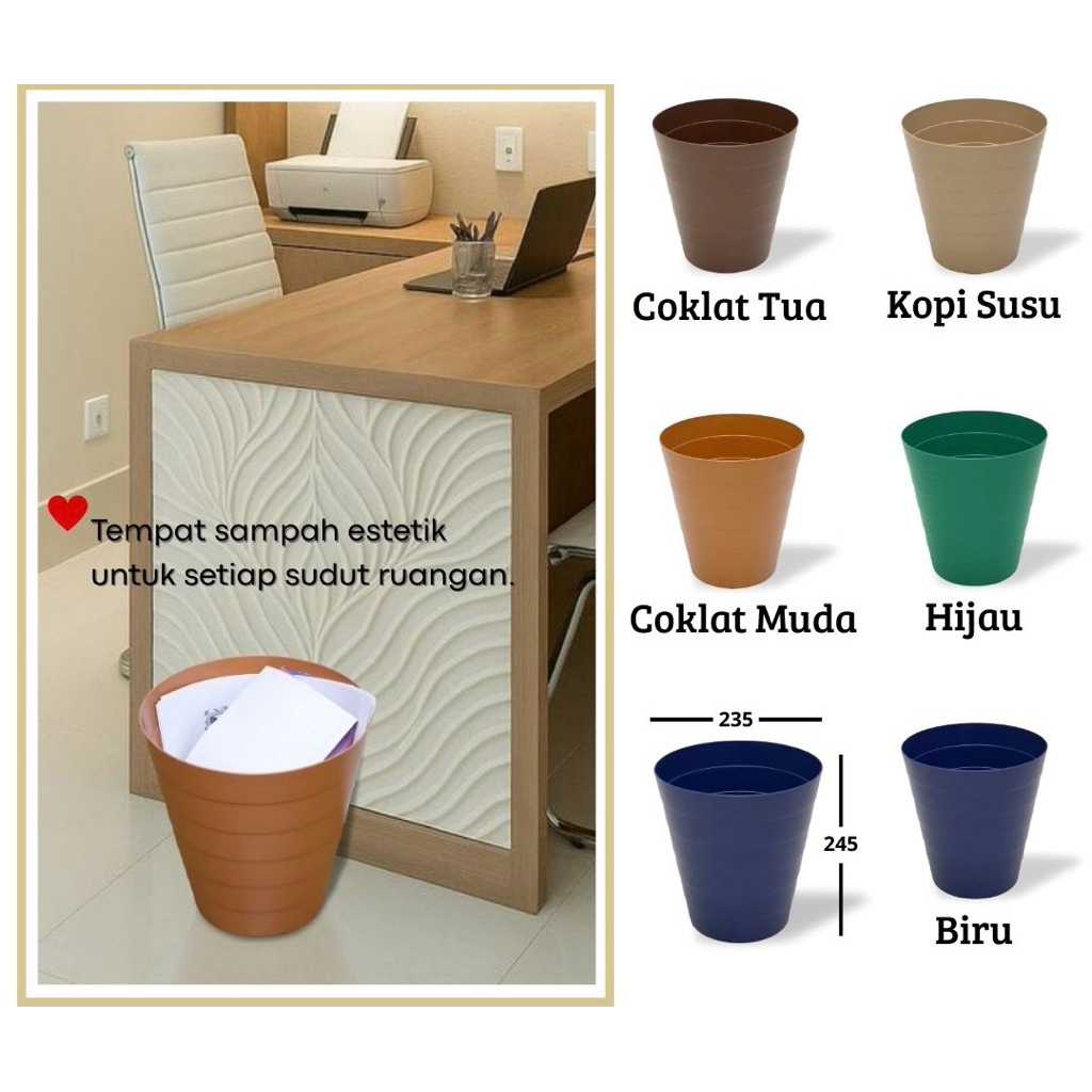 KERANJANG SAMPAH / TEMPAT BUNGA / KERANJANG BUNGA / TONG SAMPAH / KERANJANG SAMPAH PLASTIK / POT BUN