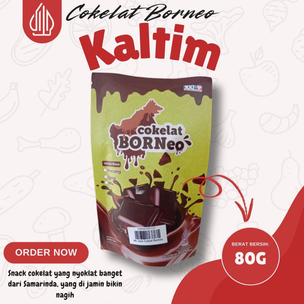 

Cokelat Borneo 80gr – Oleh-oleh Khas Samarinda Kalimantan Timur