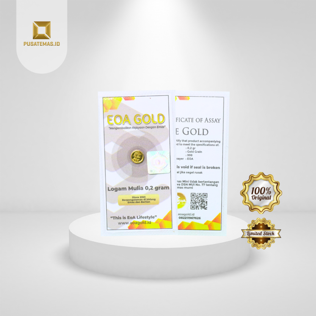 Emas Logam Mulia EOA Gold - 0,2 Gram