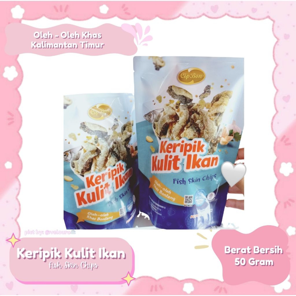 

Keripik Kulit Ikan Crispy 50gr – Oleh-oleh Khas Kalimantan Timur | Fish Skin Chips Gurih Renyah