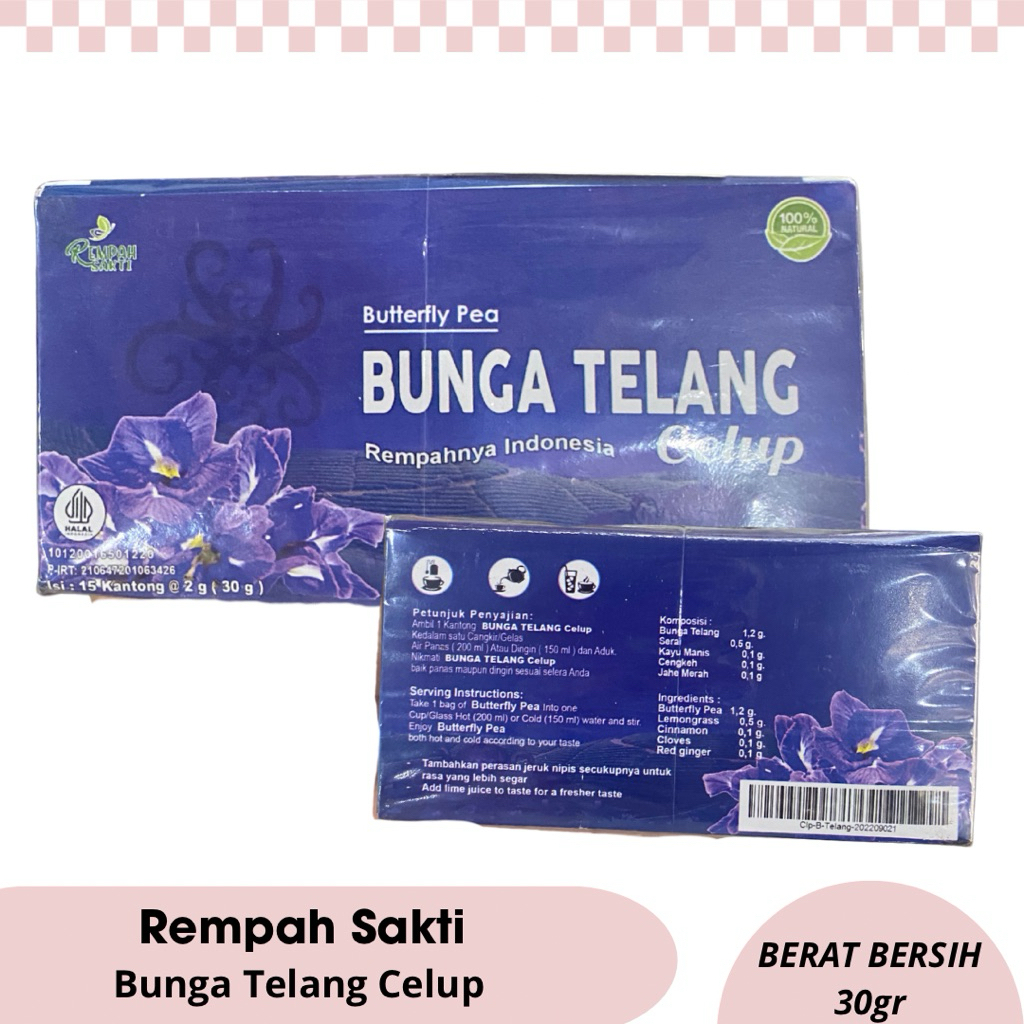 

Teh Bunga Telang Celup