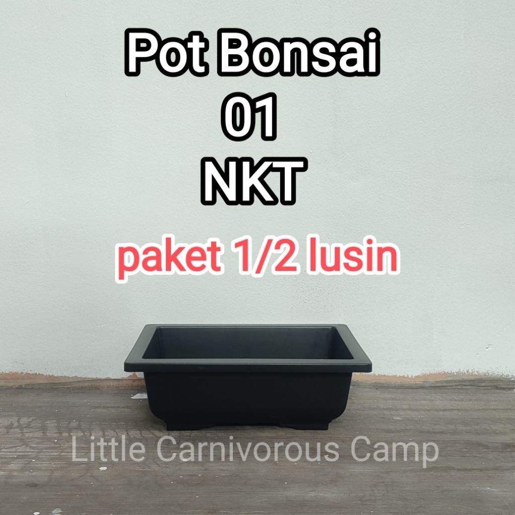 Pot bonsai plastik pot ceper nkt asli setengah lusin