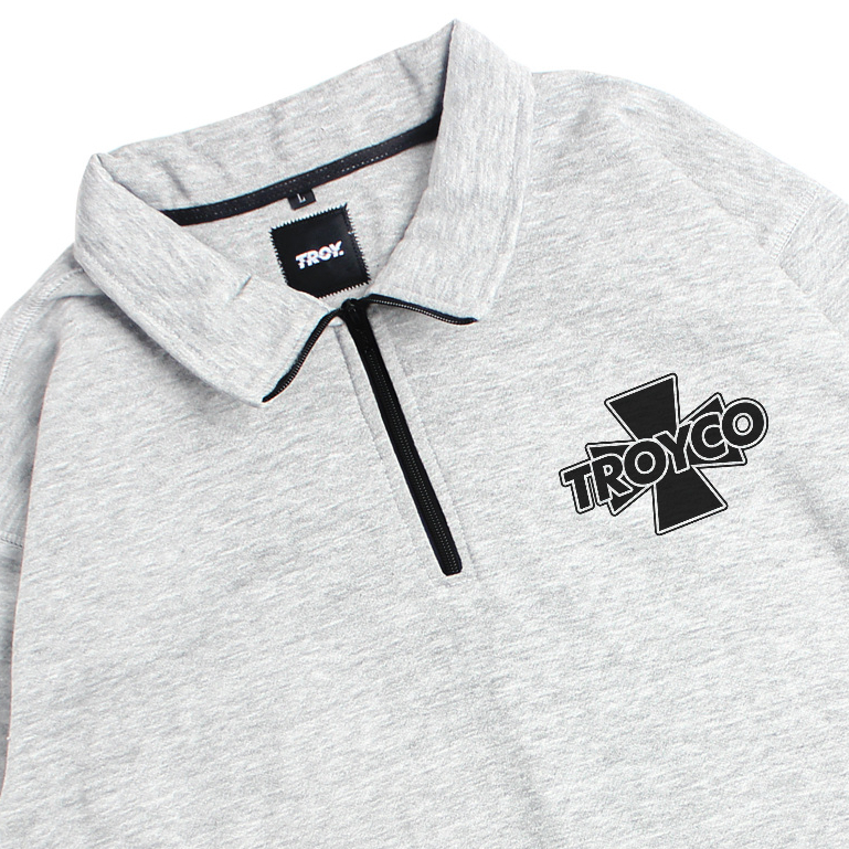 Troy Company Half Zip Collared Sweatshirt Sanrio - Half Zipper Abu Misty HZ 3295