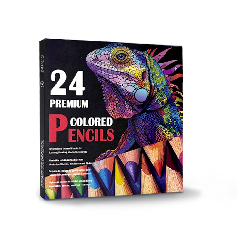 

Pensil berwarna minyak ''Bunglon'' 24 warna desain ramah lingkungan dan tidak beracun Lancar melukis