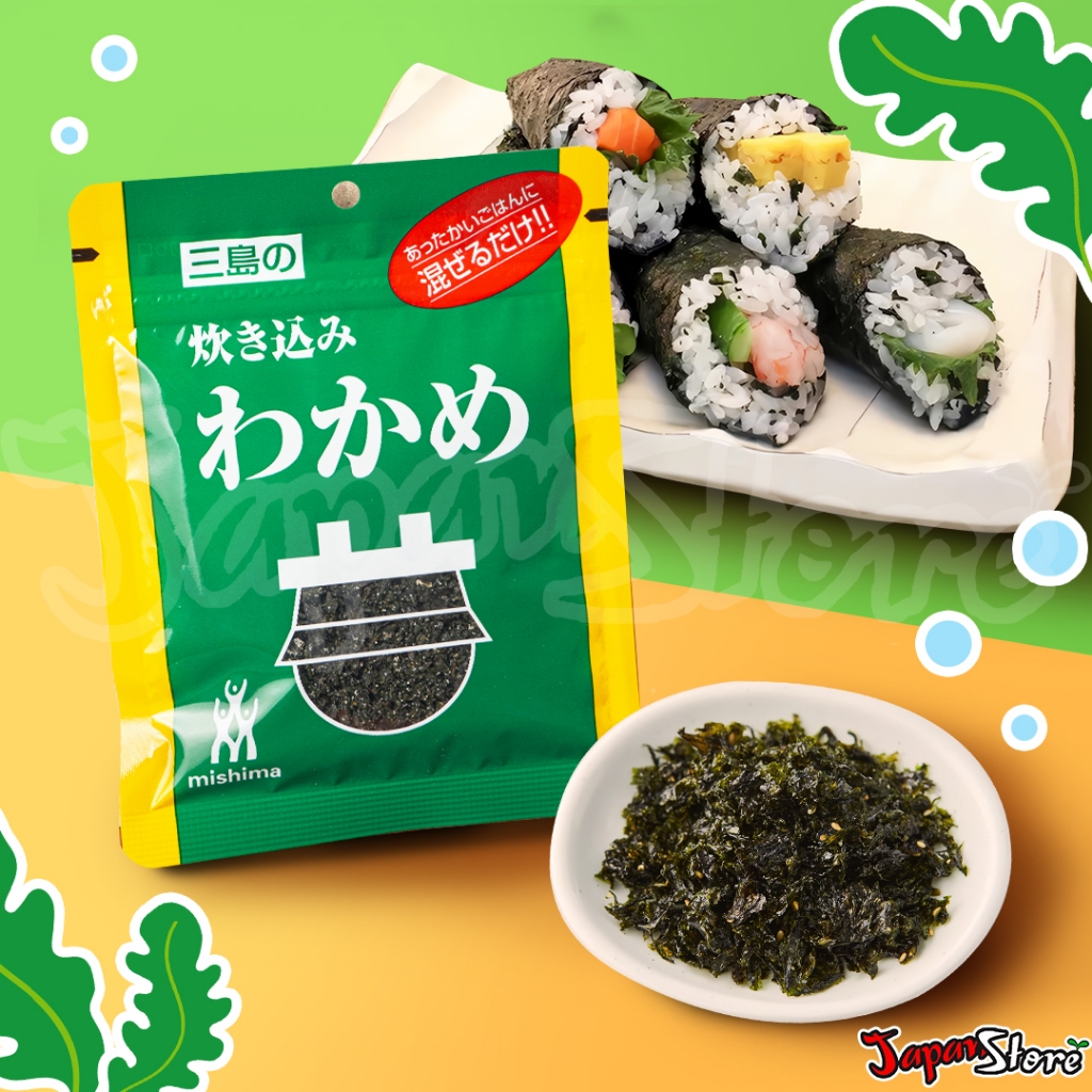 

Mishima Takikomi Wakame Seaweed [Bumbu Instant Nasi Campur Jepang / Takikomi Gohan]