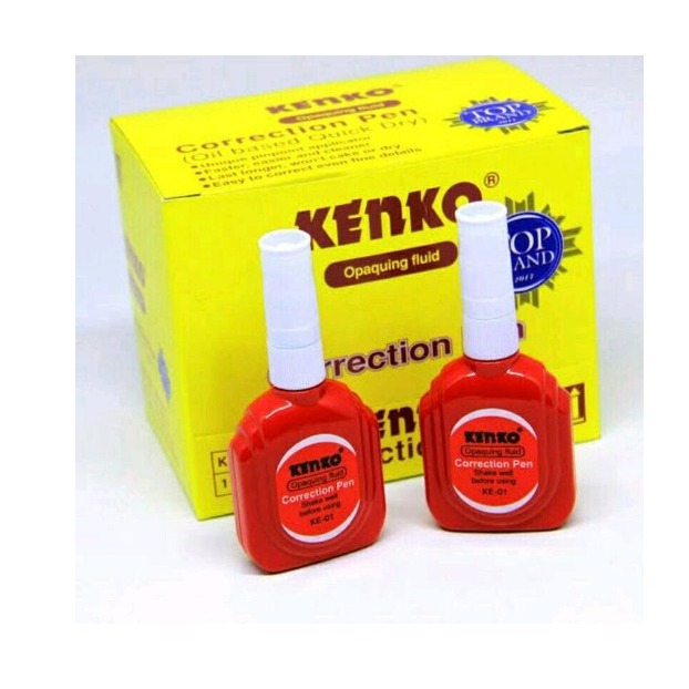 

[1 box] correction pen tipex KENKO isi 12 pcs - penghapus tinta tipek tipe-x