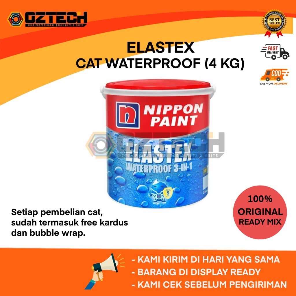 Elastex nippon paint cat tembok waterproof 4KG