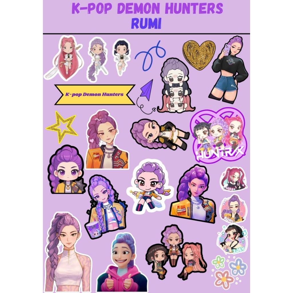 

Hot Stiker Kpop Korea Sticker vinyl anti air Spesial Kpop Demon Hunters Exlusive Edition | Stiker Laptop Hp Tumbler