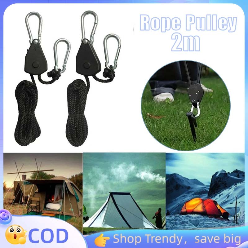 Pengait Tenda Katrol Tali Guyline Tali Tenda Stopper Stoper Guyline Pengait Tenda Camping