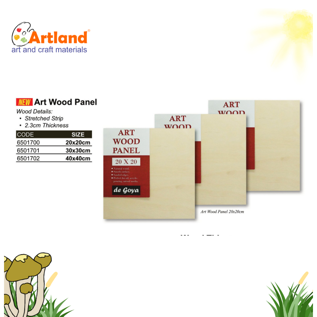 

de Goya Art Wood Panel – Papan Kayu Lukis Premium 2.3cm