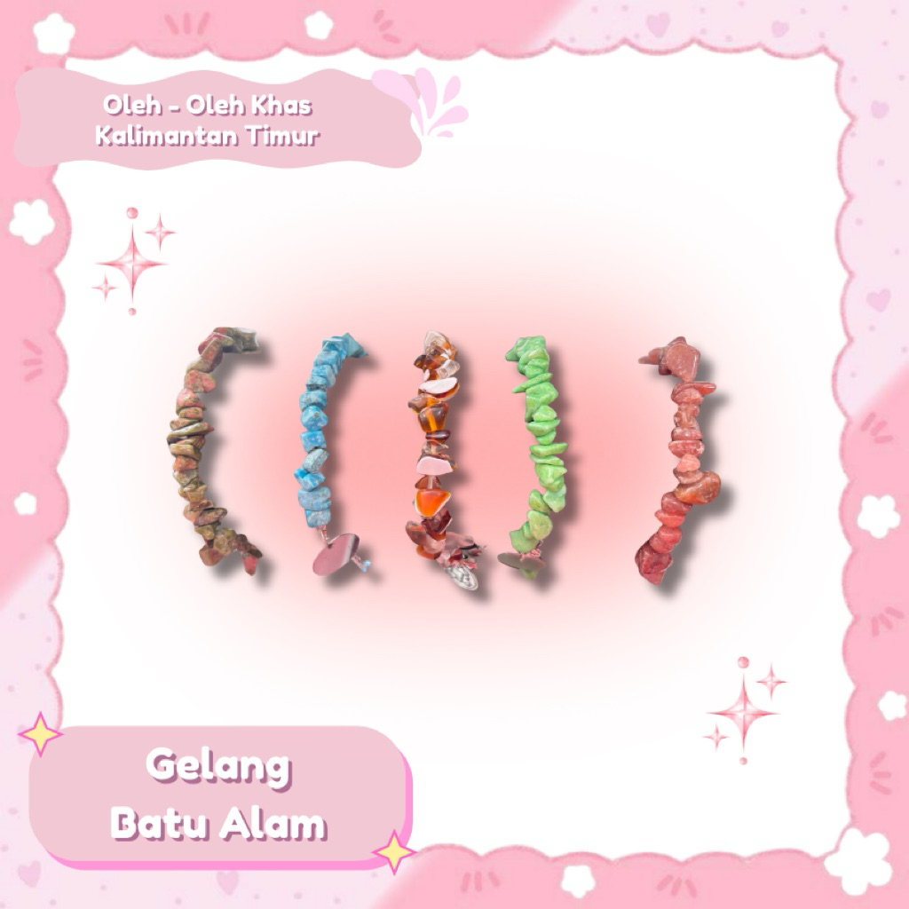 Gelang Batu Alam Asli Khas Kalimantan