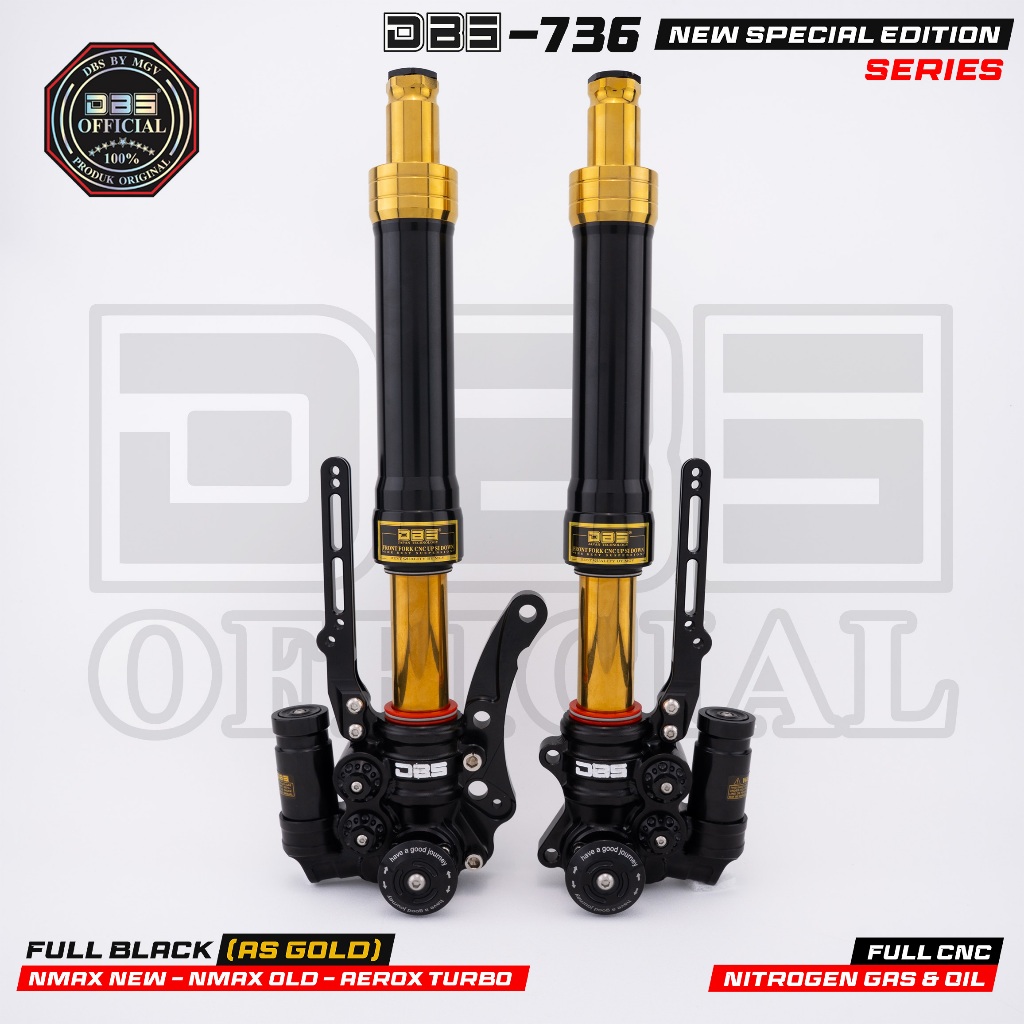 DBS 736 Series Upside Down Shock Depan Komplit Nmax New Nmax Old Aerox New Aerox Alpha Turbo