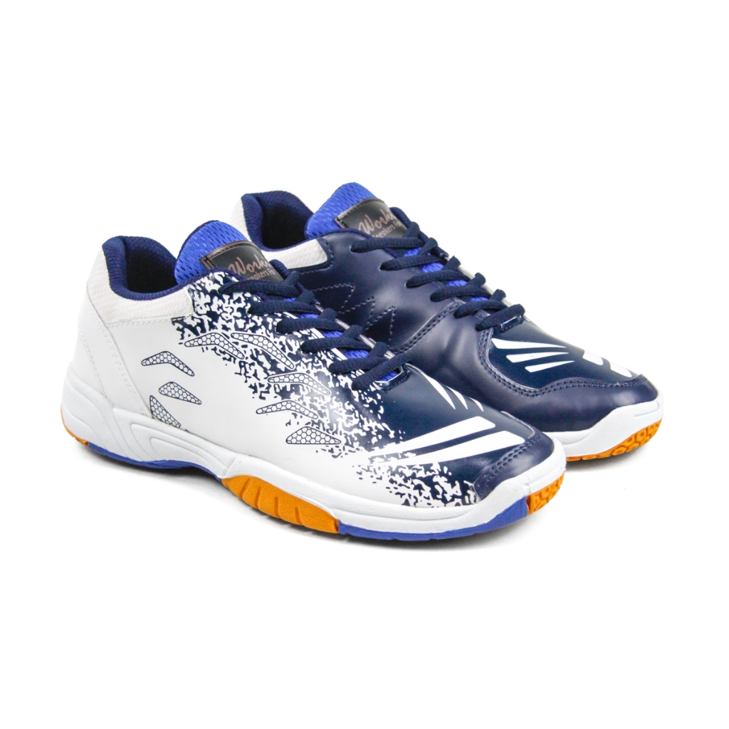 Sepatu Pingpong Tenis Meja Original Terbaru Sm 03 Putih Pria