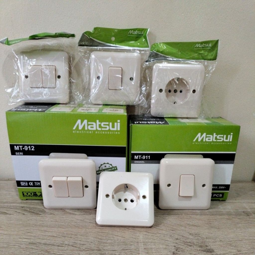 MATSUI SAKLAR STOP KONTAK SAKLAR ENGKEL SAKLAR SERI / SAKLAR IB STOP KONTAK ENGKEL SERI