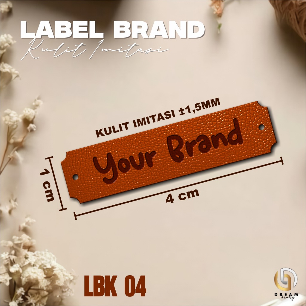 

Label Brand Kulit Coklat Custoom - Label Murah - Label Merek - Label Brand Kekinian LBK