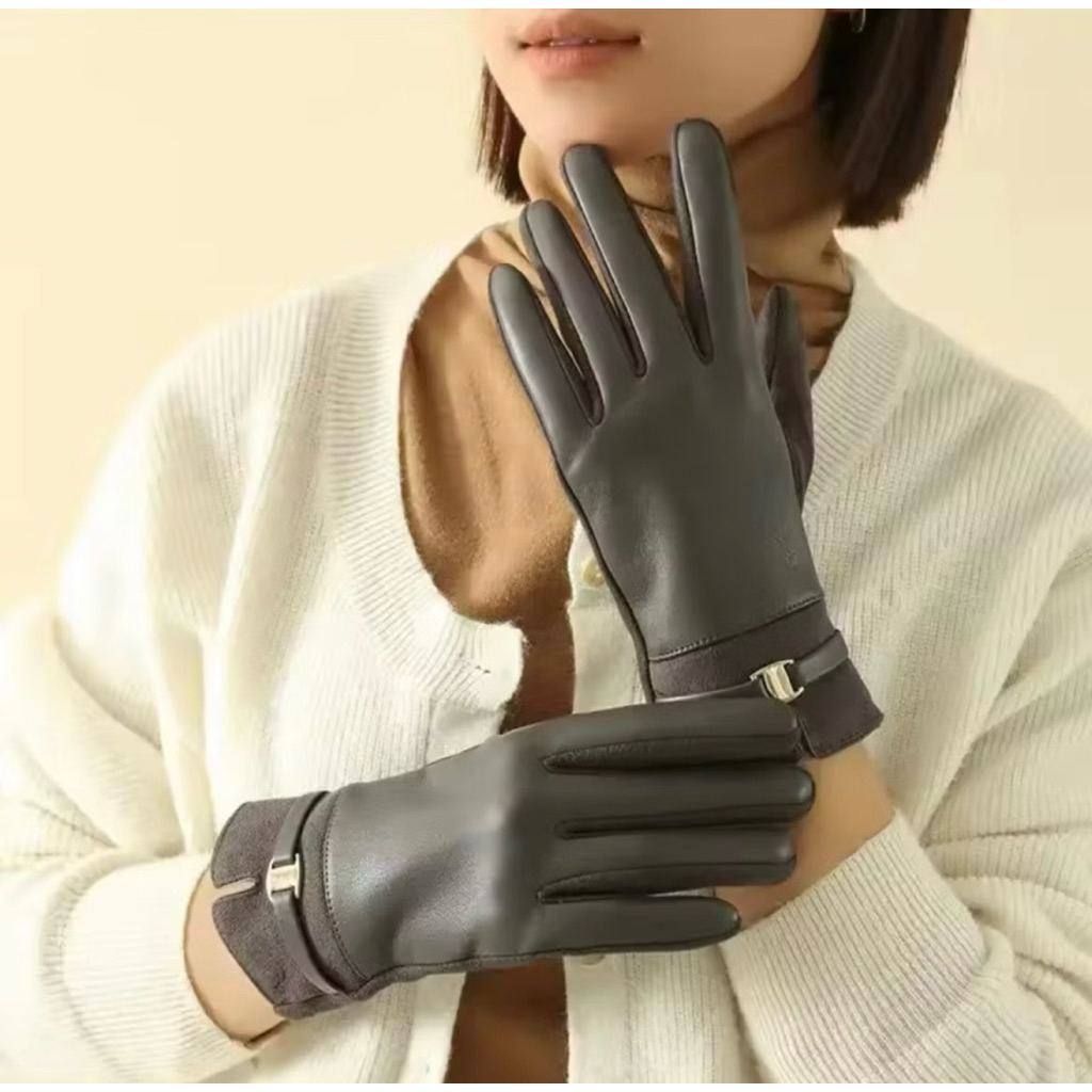 Sarung tangan Kulit Wanita Gloves Winter Premium