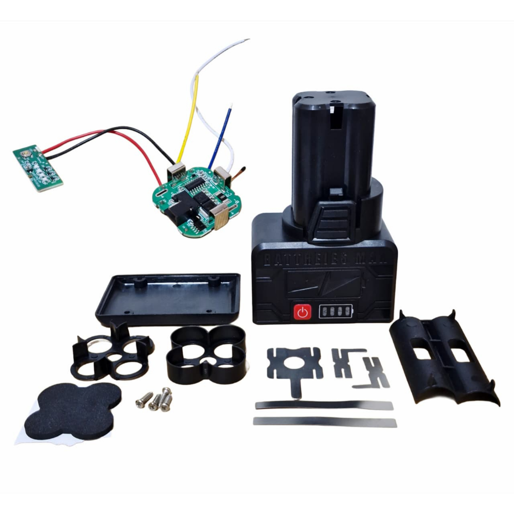 CASING HOUSING BATERAI BOR CORDLESS GERINDA MINI 14.4V 16.8V 18V SET BMS 4S 8CELL UNIVERSAL