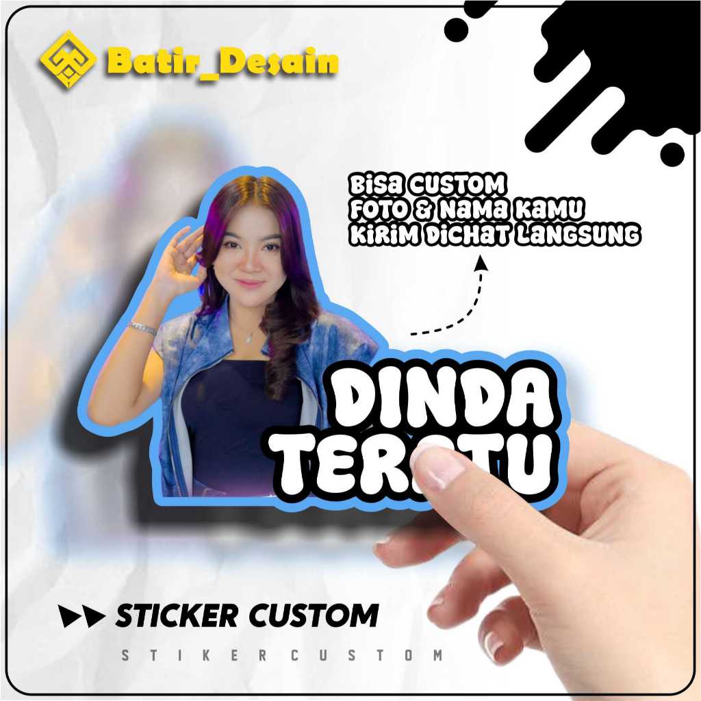 

Tanpa PO Stiker Foto Gambar Tulisan Nama Custom Photo Sticker Waterproof