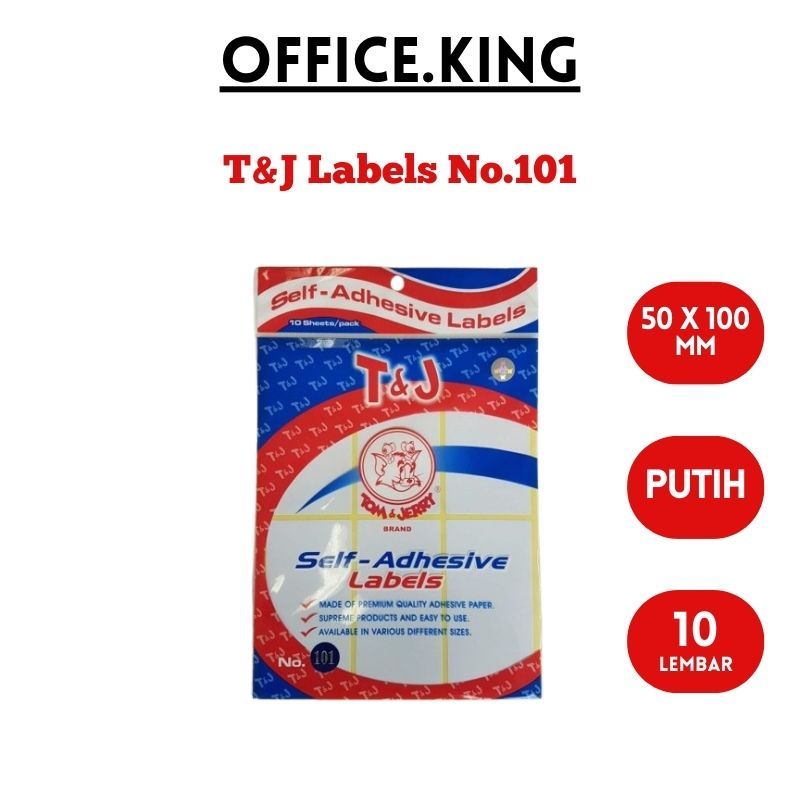 

LABEL PENANDA NO.101 TOM & JERRY WARNA PUTIH Stiker Nama Sticker Kertas
