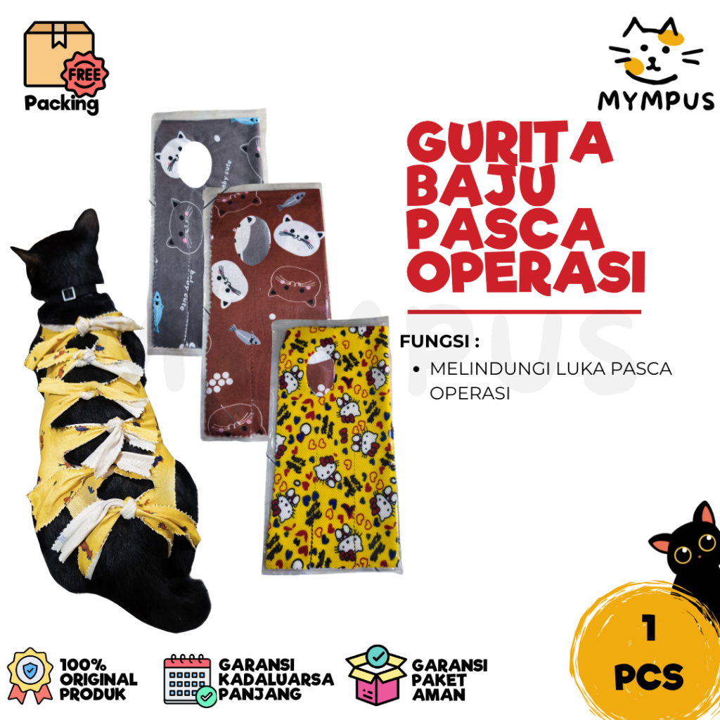 Gurita Baju Kucing Pasca Operasi