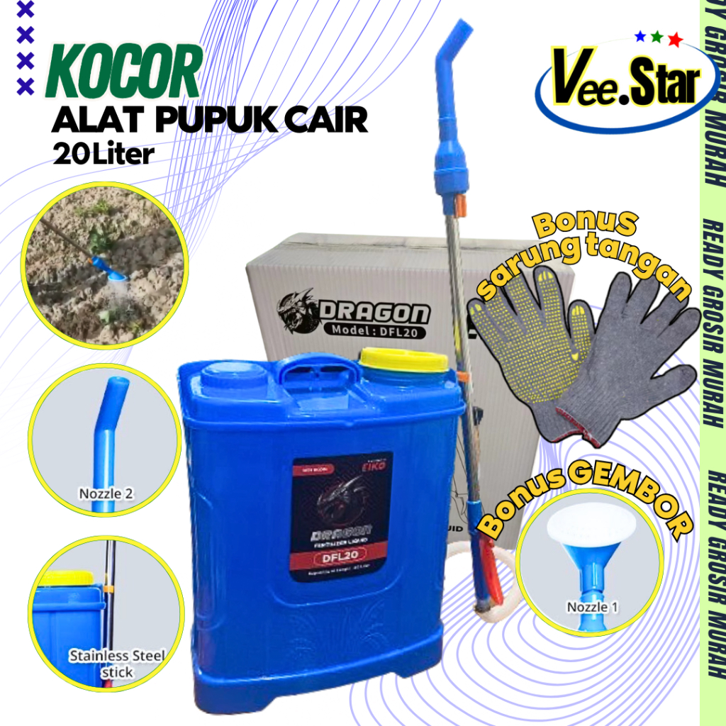 Pupuk Cair kocor Alat Pupuk Cair Kocor dan Gembor untuk Penyiraman Tanaman kocor dan gembor merk eik