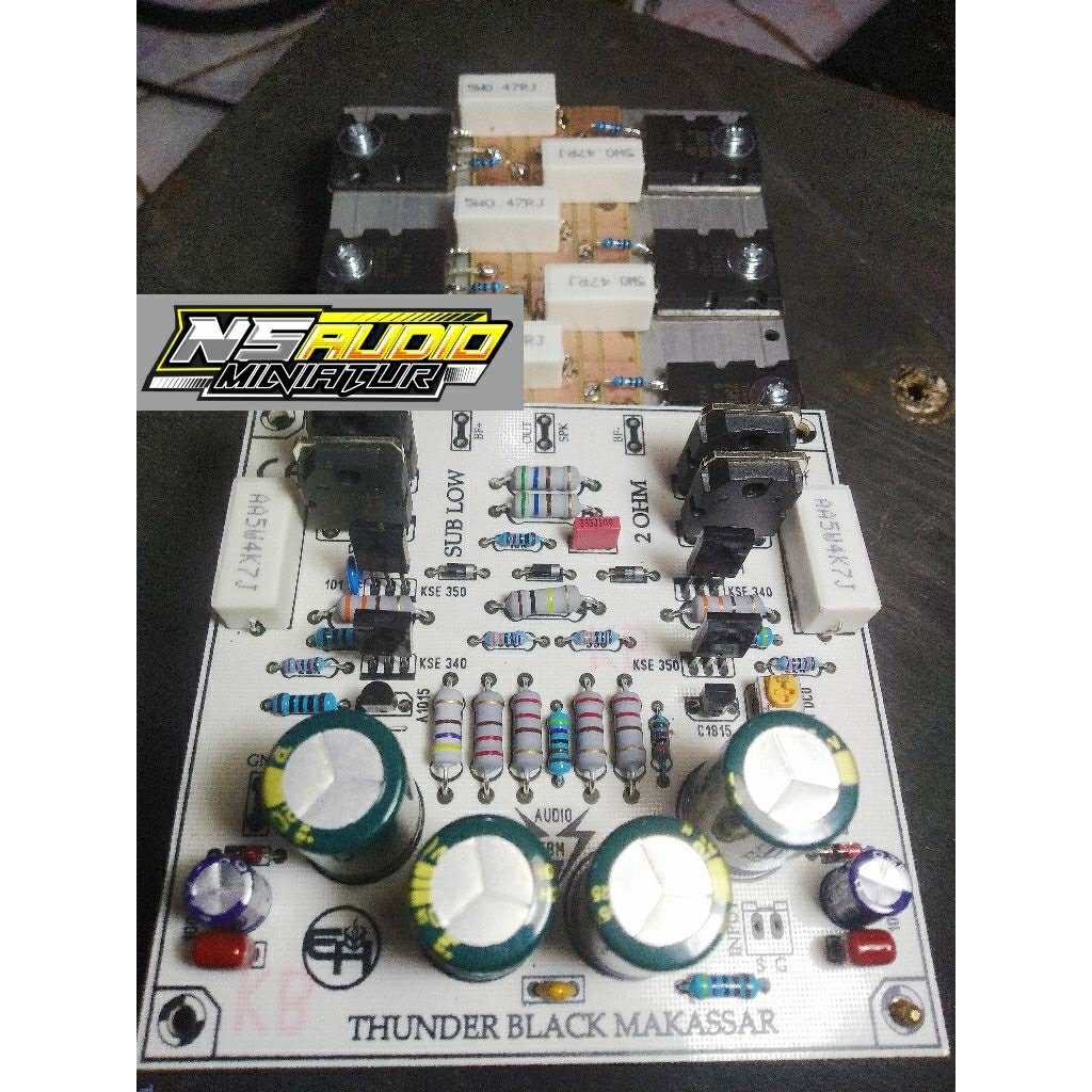 Driver TBM SUB LOW 2ohm plus TR final 3set dan Pendingin