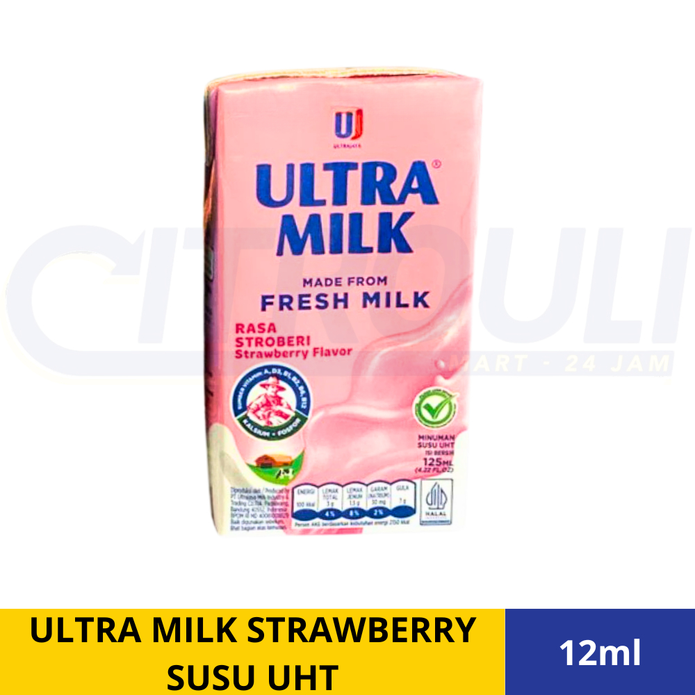 

ULTRA MILK STRAWBERRY SUSU UHT 125ml