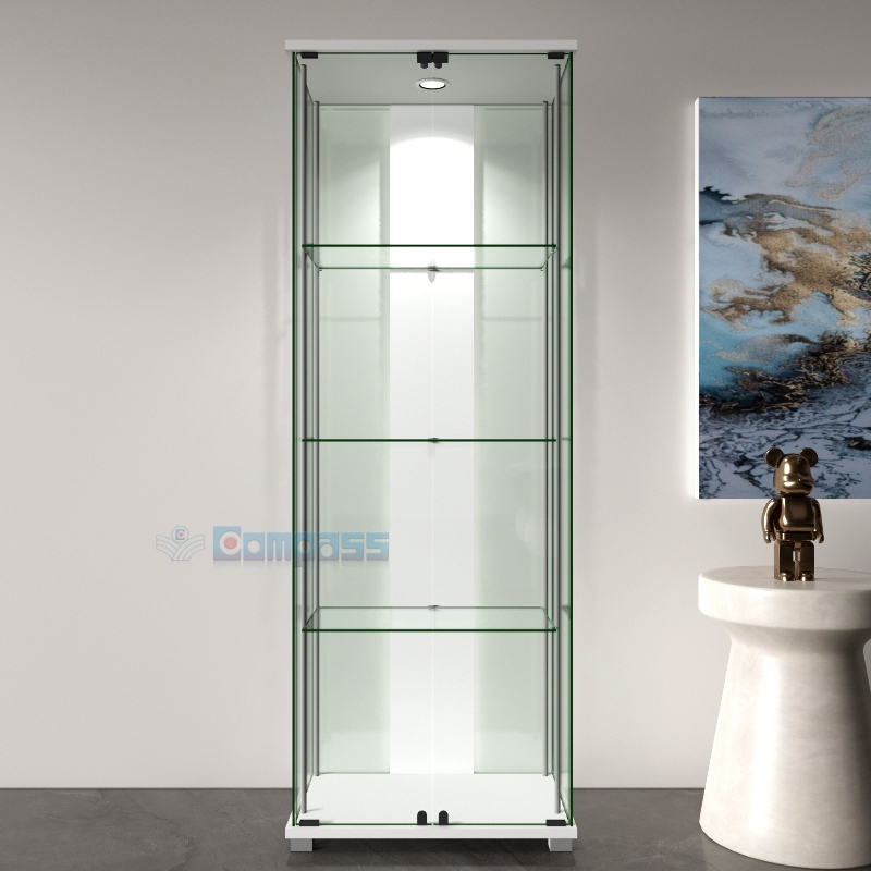 DX6 Lemari Display Cabinet Kaca Minimalis 3 Rak Tas Pajangan Etalase Pajang Tempat Koleksi Action Fi